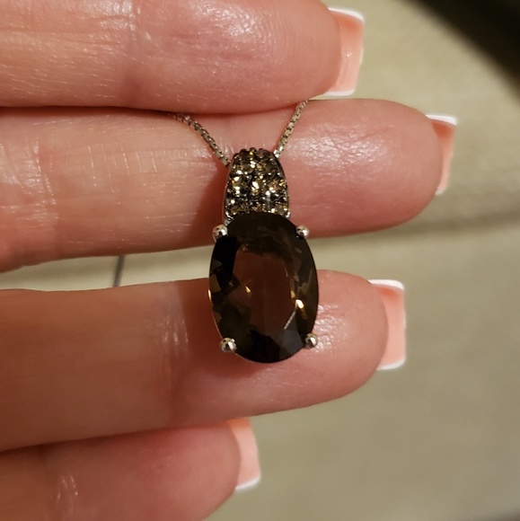 Jewelry - 4.88ctw Oval brazilian smoky topaz sterling silver